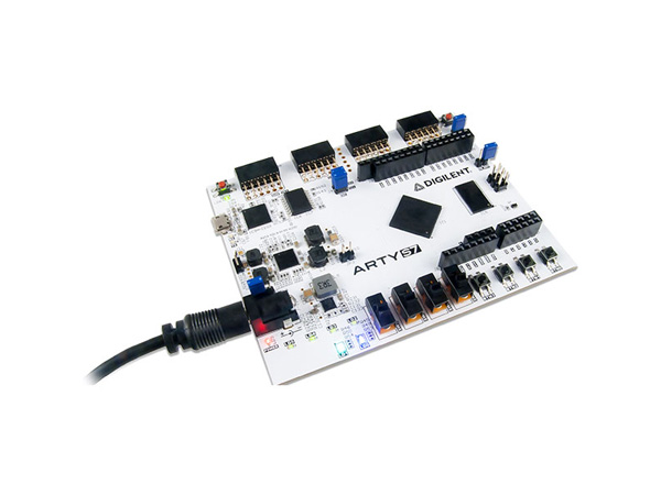 디바이스마트,MCU보드/전자키트 > 프로세서/개발보드 > FPGA,Digilent,Arty S7-50: Spartan-7 FPGA Development Board 410-352,410-352 / 크기, 성능, 가격 모두가 최적화된, 메이커를 위한 완벽한 FPGA 개발보드 / Xilinx Spartan-7 FPGA / Vivado Design Suite와 완벽 호환 / 아두이노 호환 모듈, 실드와의 호환 뿐 아니라 Pmod 시리즈까지 완벽하게 호환