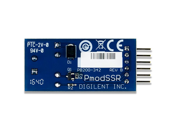 디바이스마트,MCU보드/전자키트 > 프로세서/개발보드 > Digilent > Pmod Modules,Digilent,Pmod SSR: Solid State Relay Electronic Switch 410-342,410-342 / IXYS사의 CPC1908J 기반 / 최대 48V, 정격 6A까지 전환 컨트롤 가능 / 최대 2500Vrm의 입-출력간 절연 가능