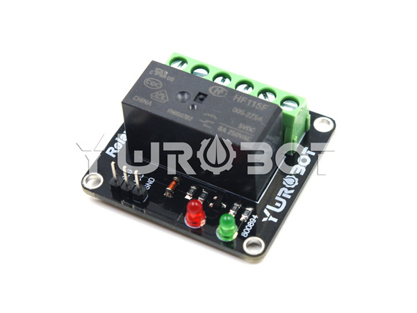 디바이스마트,오픈소스/코딩교육 > 아두이노 > 아두이노 스위치/릴레이모듈,YwRobot,아두이노 1방향 릴레이 모듈 [ELB040407],아두이노 호환 / 8A 고품질 고전류 릴레이 / 고전류 장비를 쉽게 구동 / 전압 : 5V / 접촉 전류 : 