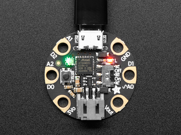 Adafruit GEMMA M0 - Miniature wearable electronic platform [ada-3501]