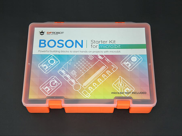 디바이스마트,오픈소스/코딩교육 > Micro:Bit > 마이크로비트 교육용키트,DFROBOT,마이크로비트 보슨 스타터 키트 Boson Starter Kit for micro:bit [TOY0086],micro:bit는 영국 국영방송국인 BBC 주도하에 어린이와 초보자가 코딩과 전자 공학을 배우도록 설계된 포켓 크기의 마이크로 컨트롤러로, 더 많은 가능성을 모색하기 위해 DFRobot의 획기적인 교육용 보슨 (Boson) 모듈과 만나 스타터 키트가 탄생하였습니다.  모듈화 된 전자 블록 세트를 결합하여 모든 아이들이 실습 과정을 시작하기에 적합한 교육용 키트 입니다. (마이크로비트 micro:bit 별매)