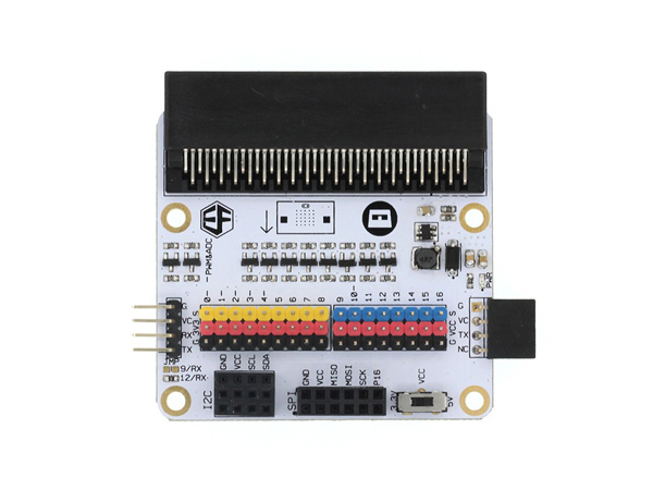 디바이스마트,오픈소스/코딩교육 > Micro:Bit > 마이크로비트 확장/변환보드,ELECFREAKS,마이크로비트 입출력 확장보드 ElecFreaks Micro:bit Breakout Board [EF03405],마이크로비트의 모든 입출력 포트를 점퍼케이블만으로도 활용할 수 있도록 확장해주는 브레이크아웃보드 / 특수 인터페이스로 제어 신호 생성 / P0에서 P16까지 확장된 PGIO 포트