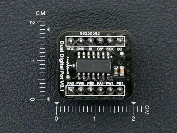 디바이스마트,MCU보드/전자키트 > 버튼/스위치/제어/RTC > 엔코더/가변저항,DFROBOT,듀얼 포텐쇼미터 / 가변저항기 (100K) Dual Digital Potentiometer [DFR0520],아두이노, MCU와 같은 내부 저항을 동적으로 변경 할 수 있으며, 일반적으로 스피커, 휴대전화 및 MP3와 같은 오디오 장치의 사운드 볼륨을 변경하는 데 사용됩니다.