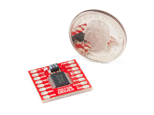 디바이스마트,MCU보드/전자키트 > 버튼/스위치/제어/RTC > 모터/모터컨트롤,SparkFun,스파크펀 TB6612 듀얼 모터 드라이버 SparkFun Motor Driver - Dual TB6612FNG (with Headers) [ROB-14450],1.2A의 정전류 (3.2A peak)에서 최대 2개의 DC 모터를 제어 가능 / 헤더 포함