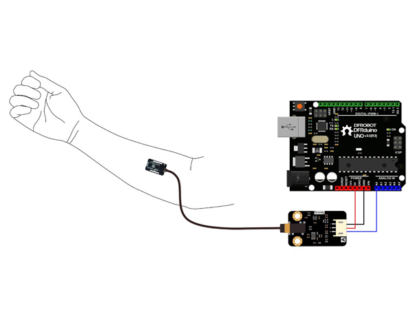 디바이스마트,MCU보드/전자키트 > 센서모듈 > 근전도/심박/바이오 > 근전도/심박센서,DFROBOT,아두이노 아날로그 근전도 센서 [SEN0240],액티브 유도센서로 고품질의 신호 수집이 가능하며 사용하기 쉽습니다. 건식 전극은  전도성 젤이 없더라도 양질의 신호를 이용할 수 있습니다. / Gravity: Analog EMG Sensor by OYMotion