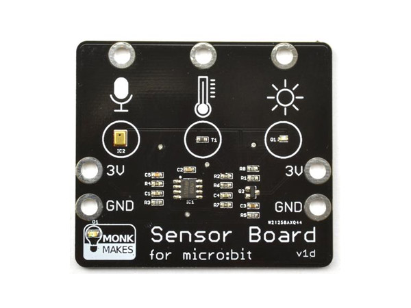 마이크로비트 온도/조도/음량 센서보드 Sensor for micro:bit [MNK00062]