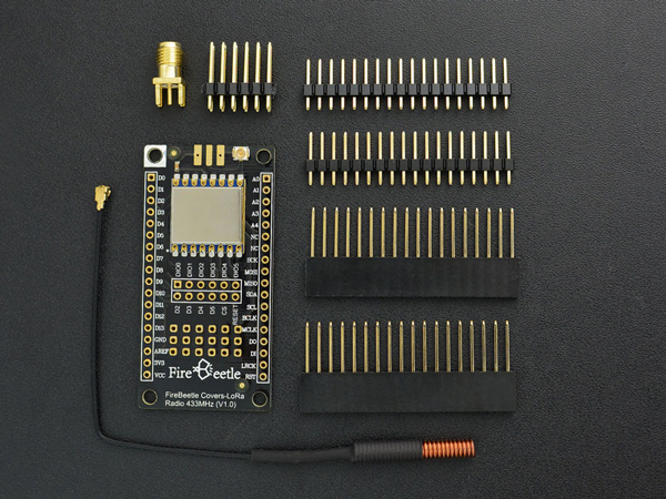 디바이스마트,MCU보드/전자키트 > 통신/네트워크 > RF/LoRa,DFROBOT,로라 확장보드 FireBeetle Covers-LoRa Radio 433MHz [TEL0121],LoRa 433MHz 무선 전송 모듈은 아두이노와 호환되는 고성능 칩 SX127x LoRa 433MHz 및 내장 PA (전력 증폭기) 게인을 채택합니다. 원격 홈 자동화 탐지, 상태 모니터링 및 웨어러블 장치 등에 널리 사용될 수 있습니다.