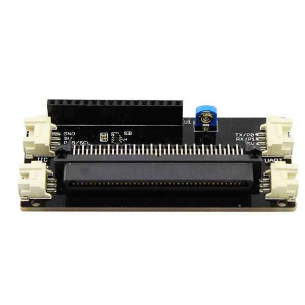 디바이스마트,오픈소스/코딩교육 > Micro:Bit > 마이크로비트 확장/변환보드,ELECROW,LCD1602 Display for Micro:bit [DTS02115S],이 실드는 특별히 4-wire 연결을 사용하는 1602 LCD용으로 설계되었습니다. 4개의 Crowtail 인터페이스, IIC, UART, 아날로그 포트 및 디지털 포트가 있으며, 디스플레이 비율도 설정 가능 합니다.