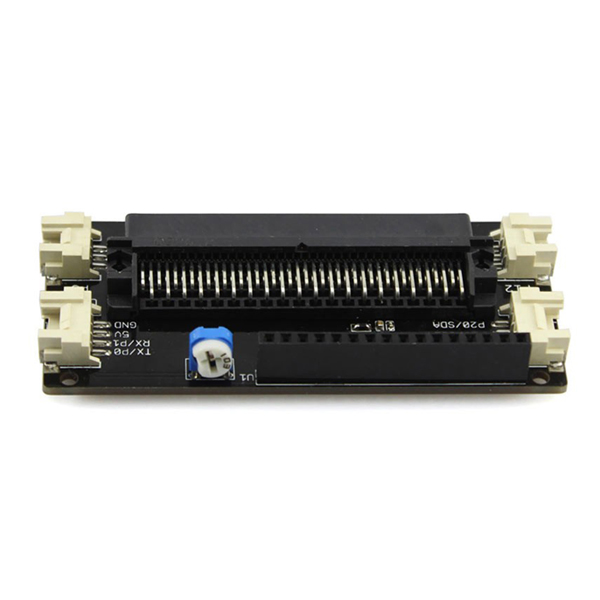 디바이스마트,오픈소스/코딩교육 > Micro:Bit > 마이크로비트 확장/변환보드,ELECROW,LCD1602 Display for Micro:bit [DTS02115S],이 실드는 특별히 4-wire 연결을 사용하는 1602 LCD용으로 설계되었습니다. 4개의 Crowtail 인터페이스, IIC, UART, 아날로그 포트 및 디지털 포트가 있으며, 디스플레이 비율도 설정 가능 합니다.