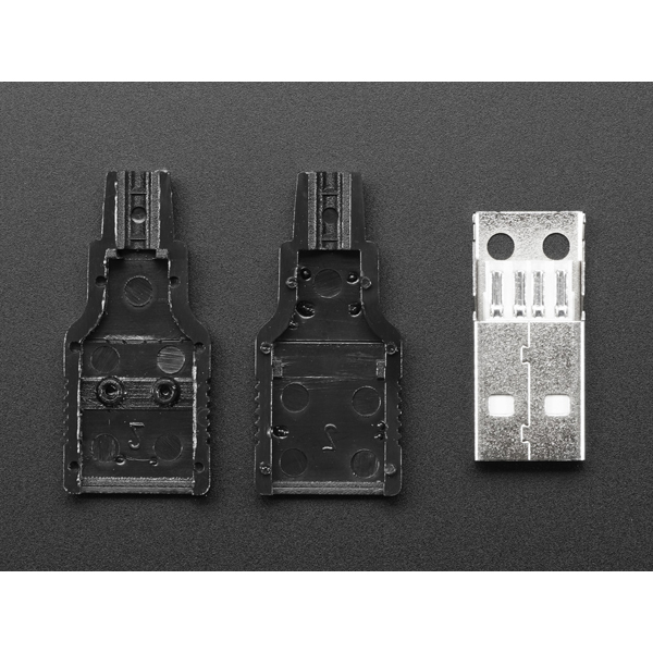디바이스마트,커넥터/PCB > I/O 커넥터 > USB/IEEE 커넥터 > USB A타입 커넥터,Adafruit,USB DIY Connector Shell - Type A Male Plug [ada-1387],Make your own USB connections without slicing apart a USB cable and soldering those thin wires inside. These DIY