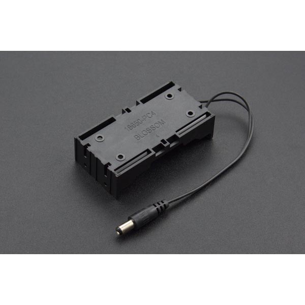 디바이스마트,전원/파워/배터리 > 배터리/배터리홀더 > 배터리홀더 Holder > 18650용 홀더,DFROBOT,DC 커넥터 타입 2 x 18650 배터리 홀더 [FIT0538],셀 규격 : 18650 / 셀 갯수 : 2개(직렬) / 전압 : 7.4V / 출력단자 : DC잭 5.5×2.1 플러그