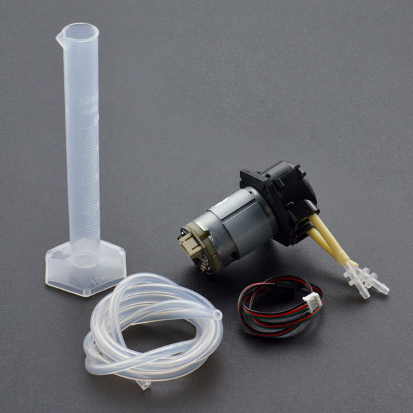 디바이스마트,기계/제어/로봇/모터 > 모터류 > 펌프모터 > 유체 펌프모터,DFROBOT,아두이노 디지털 워터 펌프 모터 [DFR0523],입력 전압 : 5V-6V / 최대 연속 작동 전류 : 1.8A / 피크 전류 : 2.5A / PPM 신호 해상도 : 1us / Gravity: Digital Peristaltic Pump