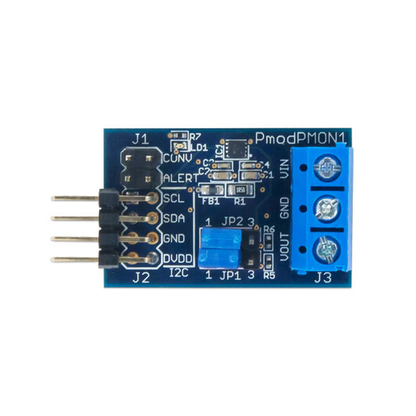디바이스마트,MCU보드/전자키트 > 프로세서/개발보드 > Digilent > Pmod Modules,Digilent,Pmod PMON1: Power Monitor 410-265,410-265 / Analog Devices AD5112 및 ADM119 를 사용하는 전력 모니터링 시스템 / I2C를 사용하면 ADM119 과전류 조건을 나타내는 기준 전압을 AD5112에 설정 가능 / 3.16V~26V 전압 모니터
