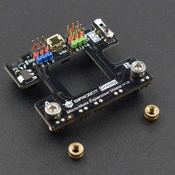 디바이스마트,오픈소스/코딩교육 > Micro:Bit,DFROBOT,마이크로비트용 미니 확장보드 Micro:Mate - A Mini Expansion Board for micro:bit [DFR0518],전자학습 및 DIY 프로젝트 구축을 위한 초소형 마이크로 I /O 확장 보드입니다.