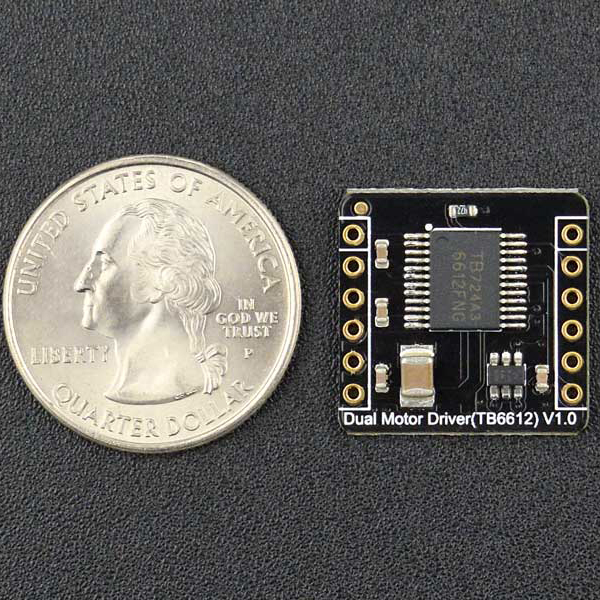 디바이스마트,,DFROBOT,TB6612FNG 2x1.2A DC 모터 드라이버 [DRI0044],VCC 동작전압 : 2.7V~5.5V / VM 입력전력 : 2.5V~12V / 출력전류 1.2A