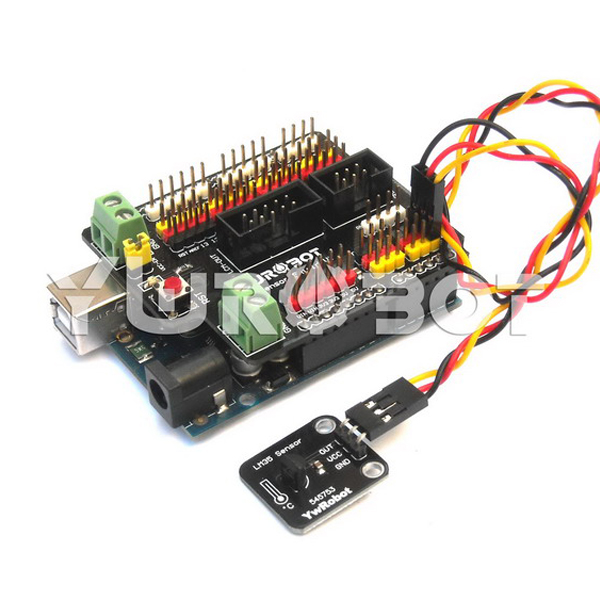 디바이스마트,MCU보드/전자키트 > 센서모듈 > 온도/습도 > 온도센서,YwRobot,LM35 선형 아날로그 온도센서 모듈[SEN030002],아두이노 호환 / 칩: LM35D / 전압: 5V / 작동 온도: -50 ℃ - + 150 ℃ / 사이즈: 23 * 20mm