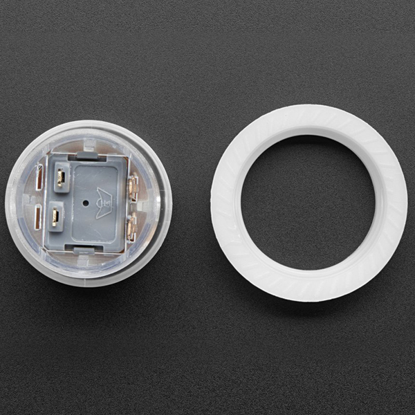 디바이스마트,MCU보드/전자키트 > 버튼/스위치/제어/RTC > 버튼/스위치/조이스틱,Adafruit,Mini LED Arcade Button - 24mm Translucent Clear [ada-3429],반투명한 미니 LED 아케이드 버튼 스위치 / LED 내장 / 직경 24mm 홀 필요 / 공급 전압: 5V