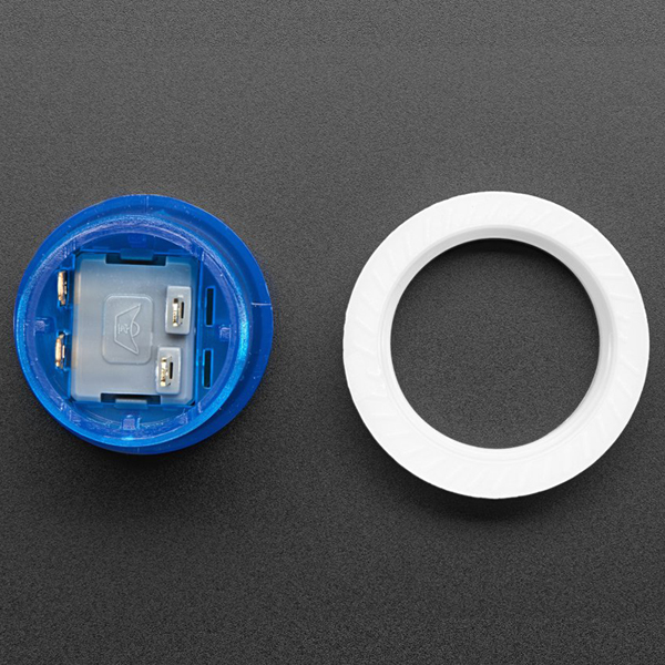 디바이스마트,MCU보드/전자키트 > 버튼/스위치/제어/RTC > 버튼/스위치/조이스틱,Adafruit,Mini LED Arcade Button - 24mm Translucent Blue [ada-3432],반투명한 미니 LED 아케이드 버튼 스위치 블루 / LED 내장 / 직경 24mm 홀 필요 / 공급 전압: 5V