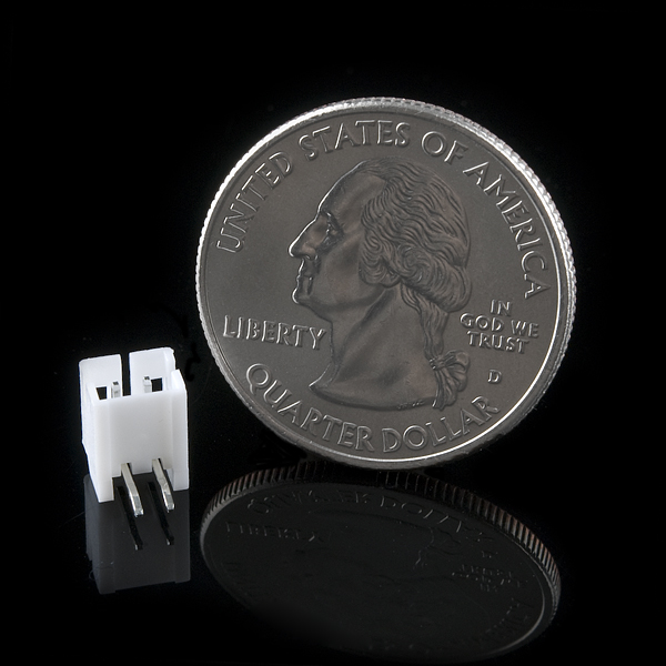 디바이스마트,커넥터/PCB > 직사각형 커넥터 > JST 커넥터,SparkFun,JST Right-Angle Connector - Through-Hole 2-Pin [PRT-09749],2핀 쓰루홀 PH 시리즈 JST 커넥터 / 핀간격: 2mm / 모든 LiPo 배터리와 연결