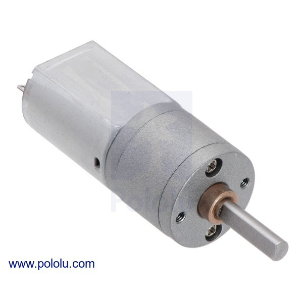 Pololu item 3450: 25:1 Metal Gearmotor 20Dx41L mm 6V #3450