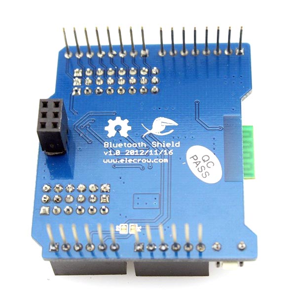 디바이스마트,MCU보드/전자키트 > 통신/네트워크 > 블루투스/BLE,ELECROW,직렬포트 HC-05 블루투스 실드 (Master/Slave) [MCS01108S],아두이노와 ELECROW의 보드 Crowduino / Seeeduino와 연결하여 사용이 쉬운 블루투스 실드 입니다. 마스터/슬레이브 설정이 가능합니다.