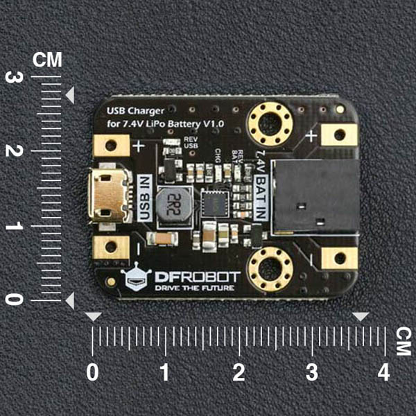 디바이스마트,MCU보드/전자키트,DFROBOT,7.4V LiPo 배터리용 USB 충전모듈 [DFR0564],모바일 어댑터 또는 파워뱅크와 안드로이드 데이터 케이블을 사용하면 다양한 로봇 및 모터 드라이버에서 일반적으로 사용되는 최대 1A의 7.4V 리튬 배터리를 안전하고 효율적으로 충전 할 수 있습니다. / USB Charger for 7.4V LiPo Battery