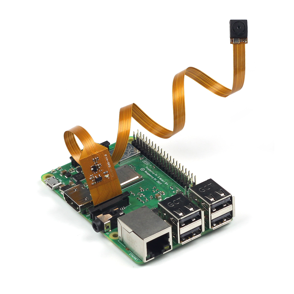 디바이스마트,오픈소스/코딩교육 > 라즈베리파이 > 라즈베리파이 카메라모듈/렌즈,ArduCAM,라즈베리파이 소형 카메라 1/4 Inch 5 Megapixels Sensor Camera Module with Flex Cable [B0066],야간사진 촬영용 / 라즈베리파이2, 3 모두 호환 / 5 메가 픽셀의 기본 해상도 / 고정 초점 렌즈가 내장되어 있음 / 2592 x 1944 픽셀 이미지 지원 / 1080p30, 720p60 및 640x480p60 / 90 비디오 지원 / 사물인터넷 (IOT) 애플리케이션, 로봇 카메라, 농업용 카메라에 활용