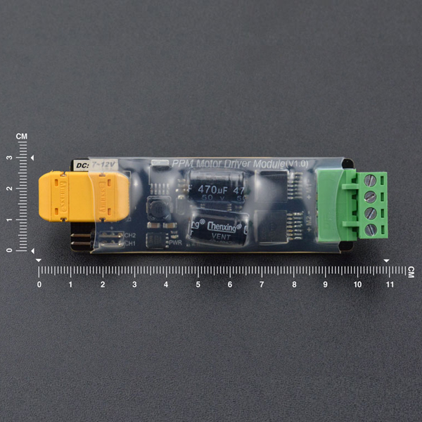디바이스마트,MCU보드/전자키트 > 버튼/스위치/제어/RTC > 모터/모터컨트롤,DFROBOT,PPM 2x3A DC 모터 드라이버 [DFR0513],이 모터 드라이버 모듈은 에어로모드(aeromode) 원격 제어용 특수 PPM 신호 모터 컨트롤러이며, RC 송신기로 제어 할 수 있습니다.
