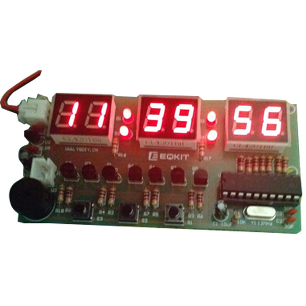 디바이스마트,MCU보드/전자키트 > 디스플레이 > 시계/표시기,유니즈,디지털 전자시계 DIY 키트 [SY-LD220],공급전압 : 7-12V, 사이즈 92*49mm, 알람/스톱워치/카운트 기능이 있는 DIY 키트 입니다.