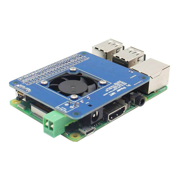 디바이스마트,오픈소스/코딩교육 > 라즈베리파이 > 라즈베리파이 확장보드/HAT,ELECROW,라즈베리파이 스마트 온도 조절 팬 전원 확장 보드 [RPA03024P], Raspberry Pi 3 / 2B / B +와 호환/  온도 센서 내장, 능동적인 냉각 팬으로 I2C 명령 및 GPIO 프로그래밍을 통해 미니 팬의 ON / OFF를 유연하게 제어 가능 / 전압: 전원 스위치가 있는 6V - 14V