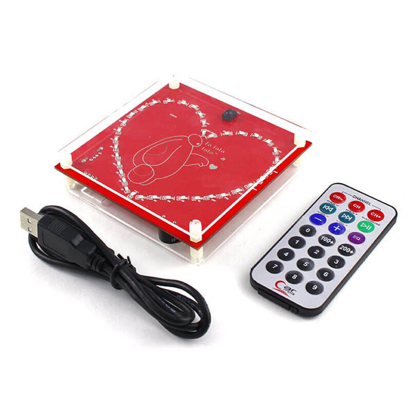 디바이스마트,MCU보드/전자키트 > 음악/앰프/녹음 > 악기/알람/소리재생,ELECROW,사운드 원격제어 DIY 키트 [KTP13012L],쉬운 음악 원격제어 DIY 키트로 적외선 원격 제어로 제어할 수 있음 / 원격 거리: 14m / 작동 전압 : 4-5.5v / LED 수량: 37