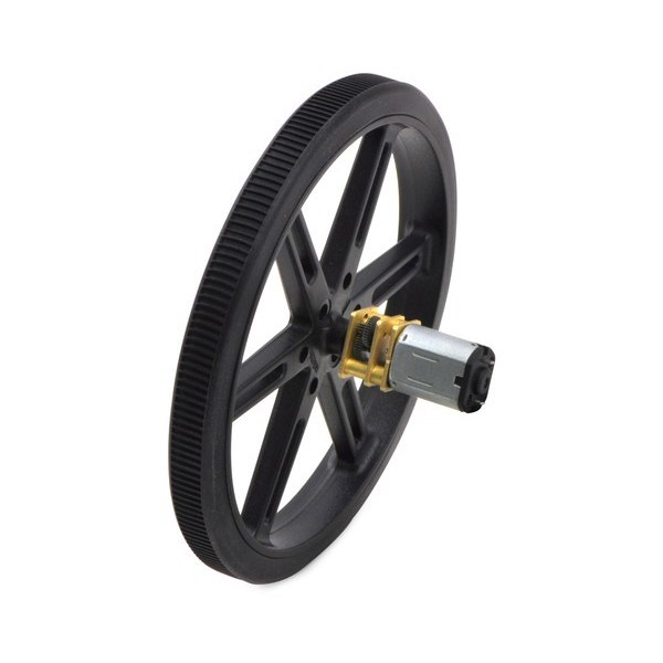 디바이스마트,기계/제어/로봇/모터 > 모터류 > DC기어드모터 > 일반기어,Pololu,1000:1 Micro Metal Gearmotor HP 6V #1595,소형 고출력 Brushed 6V DC모터로 986.41:1 메탈 기어 박스가 장착/ 저속에서 미세한 제어가 필요한 용도에 적합/ 단면 10×12mm/ D자형 기어 박스 출력/ 축은 길이 9mm, 직경이 3mm입니다.  (참고:정지 토크 및 현재 사양은 이론적인 값입니다.) / Pololu