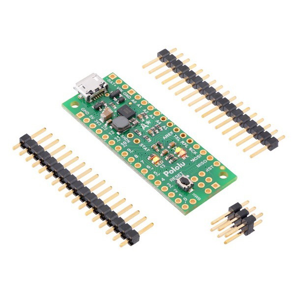 디바이스마트,오픈소스/코딩교육 > 아두이노 > 아두이노 호환보드,Pololu,A-Star 32U4 Mini SV #3145,Arduino 호환 부트로더 / 32KB의 플래시 프로그램 메모리, 2.5KB의 RAM 및 내장 된 USB 기능을 갖춘 Microchip (이전 Atmel)의 ATmega32U4 AVR 마이크로 컨트롤러를 기반으로하는 범용 프로그래밍 모듈