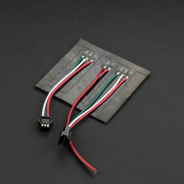 디바이스마트,MCU보드/전자키트 > 디스플레이 > LED,DFROBOT,LED 매트릭스 Gravity: Flexible 8x8 RGB LED Matrix [DFR0461],WS2812 또는 SK6812 지능형 컨트롤 LED를 기반으로 함 / 각 LED는 256 단계의 밝기를 달성할 수있는 RGB 픽셀로 독립적으로 처리 가능 / 풀 컬러 RGB / 작동 전압 : 5V / 사이즈: 80 * 80 mm