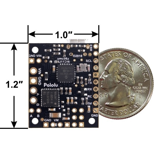 디바이스마트,MCU보드/전자키트 > 버튼/스위치/제어/RTC > 모터/모터컨트롤,Pololu,Jrk G2 21v3 USB Motor Controller with Feedback #3142,USB를 통해 빠르게 브러시형 DC 모터의 폐쇄형 루프 속도 또는 위치 제어 (두 가지 모두는 아님)를 쉽게 제어합니다. USB, TTL 직렬, I²C, 아날로그 전압 (포텐셔미터) 및 취미 라디오 컨트롤 (RC)의 5가지 제어 인터페이스를 지원 / 작동 범위: 4.5V ~ 28V / 최대 2.6A (5A 피크)의 연속 출력 전류