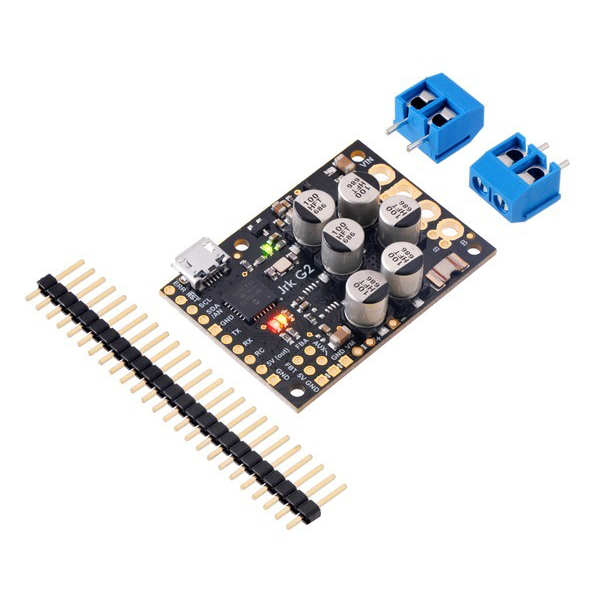 디바이스마트,MCU보드/전자키트 > 버튼/스위치/제어/RTC > 모터/모터컨트롤,Pololu,Jrk G2 24v21 USB Motor Controller with Feedback #3149,USB를 통해 빠르게 브러시형 DC 모터의 폐쇄형 루프 속도 또는 위치 제어 (두 가지 모두는 아님)를 쉽게 제어합니다. USB, TTL 직렬, I²C, 아날로그 전압 (포텐셔미터) 및 취미 라디오 컨트롤 (RC)의 5가지 제어 인터페이스를 지원 / 동작범위: 6.5V ~ 40V / 최대 연속 출력 전류 21A