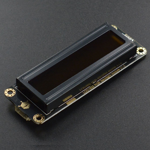 Gravity: I2C 16x2 아두이노 LCD (RGB글씨 Black바탕) [DFR0554]