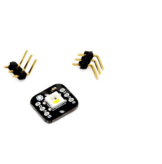 아두이노 WS2812B 레인보우 LED 모듈 화이트 (Rightangle) [ELB080002]