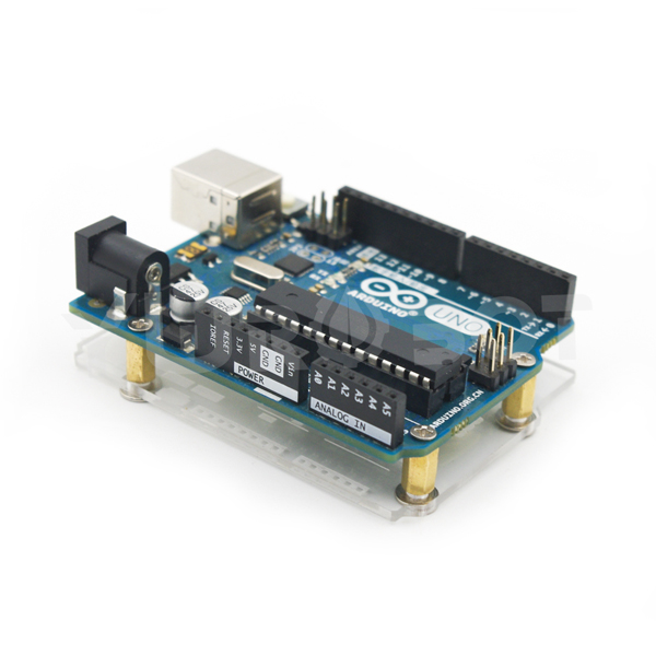 디바이스마트,오픈소스/코딩교육 > 아두이노 > 아두이노 케이스/악세사리,YwRobot,아두이노 우노 아크릴 고정판 Type A [ARD080903],아두이노 우노 R3 호환 / 투명 아크릴 판으로 아두이노를 보호할 수 있습니다. / 사이즈: 75mm x 60mm / 구리기둥,나사,너트 포함 / 아두이노 보드 미포함