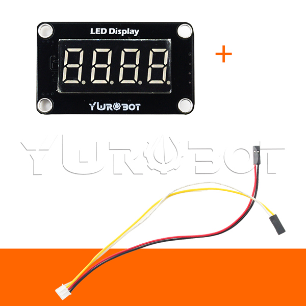 디바이스마트,MCU보드/전자키트 > 디스플레이 > 세그먼트,YwRobot,아두이노 0.36인치 7 segment LED 디스플레이 모듈 [ELB080005],아두이노 호환 / LED 색상: 빨간색 / 밝기: 표준 / 칩: TM1637 / 전압: 5V / 사이즈: 42*25mm