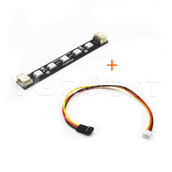 디바이스마트,MCU보드/전자키트 > 디스플레이 > LED,YwRobot,아두이노 SK6812 5050 레인보우 LED 모듈 [ELB080006],아두이노 호환 / 5PH2.0 듀얼 인터페이스 / RainBow LED TL5 / 칩: SK6812 (LED 내장) / LED 5050 패키지 RGB 하이라이트 * 5 전압: 5V / 사이즈: 84*10mm