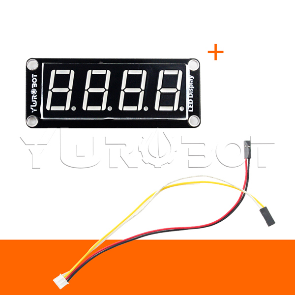 디바이스마트,MCU보드/전자키트 > 디스플레이 > 세그먼트,YwRobot,아두이노 TM1637 7 segment LED 모듈 화이트 [ELB080016],아두이노 호환 / 칩: TM1637 / 색상: 흰색 / 전압: 5V / LED 사이즈: 0.56 인치 / 모듈 사이즈: 64 * 26mm