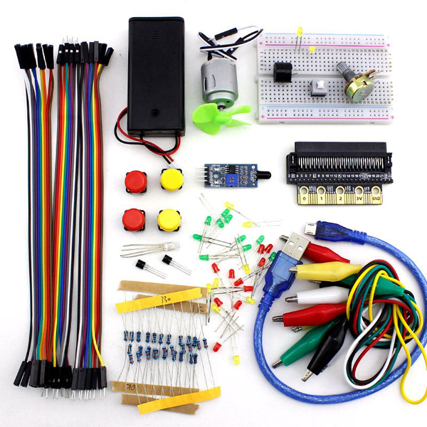 디바이스마트,오픈소스/코딩교육 > Micro:Bit > 마이크로비트 교육용키트,ELECROW,마이크로비트 코딩교육용 베이직 키트 [MIB36016K],초보자 및 학생이 전자 및 프로그래밍을 시작할 수 있도록 도움을 주는 기초 키트 / 실용적인 전자 프로젝트 10개가 포함되어 있음