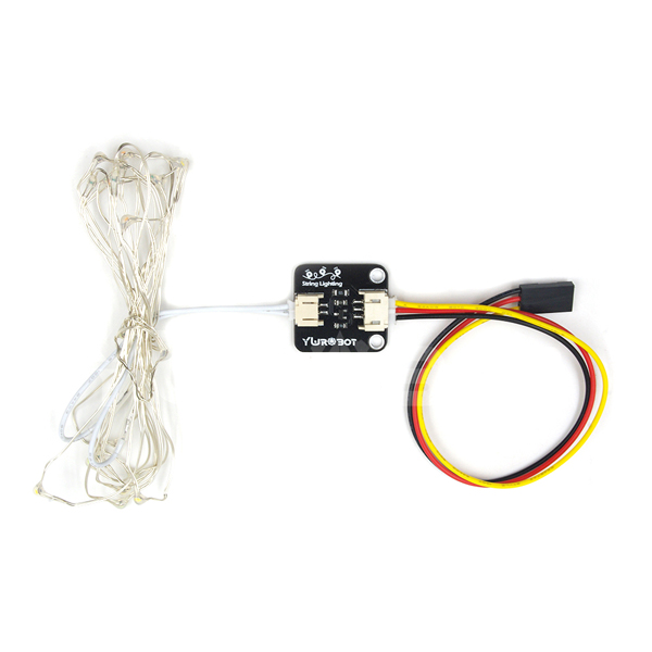 디바이스마트,MCU보드/전자키트 > 디스플레이 > LED,YwRobot,아두이노 LED 컨트롤러 모듈 + 스트링 LED (화이트) [ELB080019],LED 조명 장식 모듈 / 아두이노 우노와 같은 인터페이스와 호환 / 전압: 5V / 사이즈:  23*21mm / LED 스트링, 점퍼케이블 포함