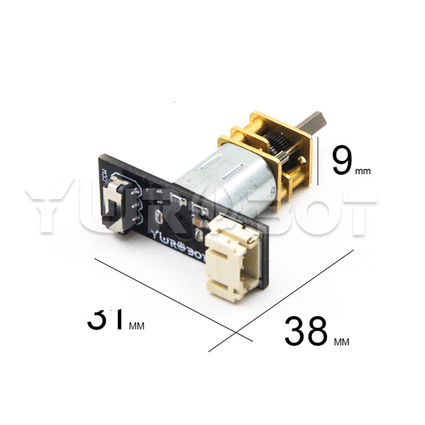 디바이스마트,MCU보드/전자키트 > 버튼/스위치/제어/RTC > 모터/모터컨트롤,YwRobot,N20 DC 모터 회전 방향 컨트롤 모듈 [ELB080021],소형, 경량, 저소음 모터 / 스마트 자동차에 광범위하게 사용할 수 있음 / 모터를 시계방향, 시계반대방향 전환 가능 / 전압: 5V / 구성품: N20 DC 모터 + 모듈 + 케이블
