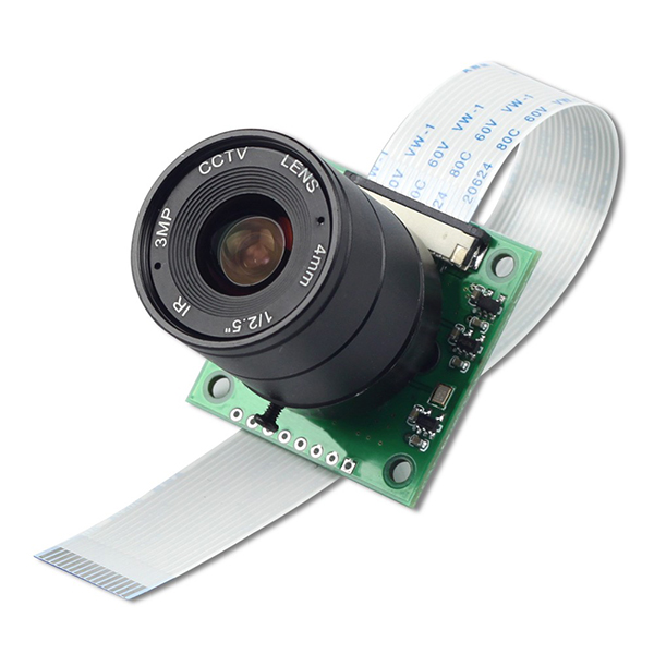 라즈베리파이 카메라 모듈 NOIR 8MP Sony IMX219 camera module with CS lens 2718 [B0153]