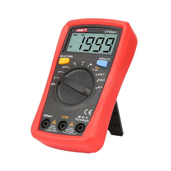 디바이스마트,계측기/측정공구 > 전기/전자 계측기 > 휴대형멀티미터,UNI-T,디지털 멀티미터 UT33A+,2미터의 높이에서 떨어져도 견절 수 있는 견고하고 혁신 적인 디자인으로 제작되었습니다. 새로운 LCD 디스플레이 레이아웃으로 사용자에게 더 나은 경험을 제공합니다.