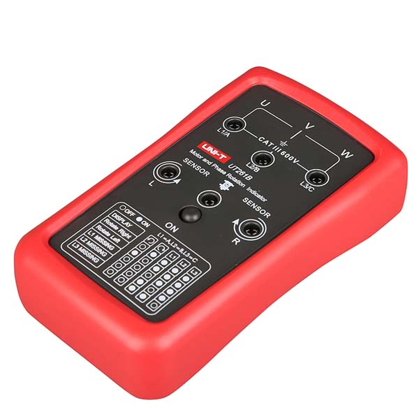 디바이스마트,계측기/측정공구 > 환경/이화학 측정장치 > 회전계/압력계,UNI-T,위상 시퀀스 및 모터 회전 표시기 UT261B,UT261B는 접점식 위상 시퀀스 및 LED 누락 위상 표시가 있는 비접촉 모터 회전 표시기입니다. AC : 90V ~ 600V 전압사용