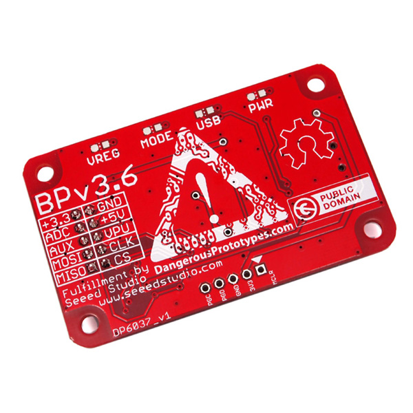 디바이스마트,MCU보드/전자키트 > 통신/네트워크 > USB관련,Seeedstudio,Bus Pirate v3.6 범용 시리얼 인터페이스 모듈 [102990038],universal bus interface로 PC 시리얼 터미널에서 전자 장치와 통신 / USB 인터페이스 / USB 전원 공급