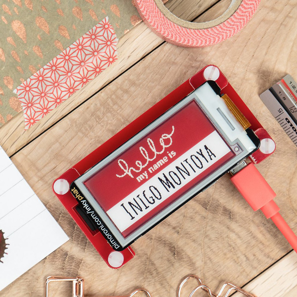 디바이스마트,오픈소스/코딩교육 > 라즈베리파이 > 라즈베리파이 확장보드/HAT,Pimoroni,Inky pHAT (ePaper/eInk/EPD) Red/Black/White [PIM299],212x104 Pixel,빨간색, 검정색, 흰색으로 이루어져 있으며 종이의 질감이 돋보이는 디스플레이 입니다.(EPD display) Raspberry Pi 호환 가능